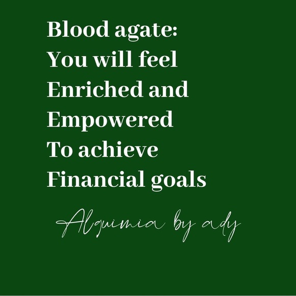 Infinity band Blood Agate handmade bohemian beaded ring - Picture 5 of 7